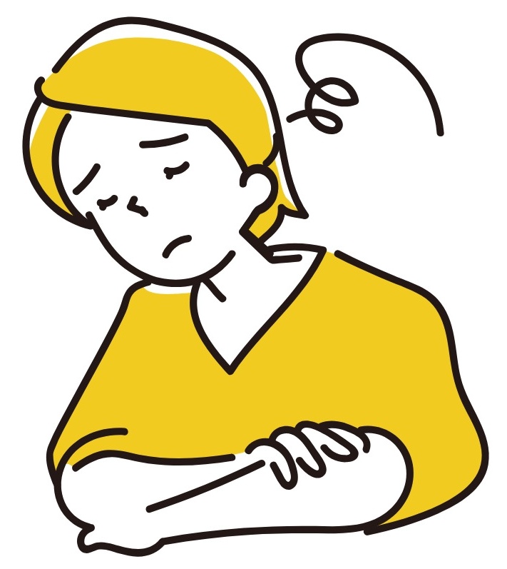 費用と品質について悩んでいる人のイラスト